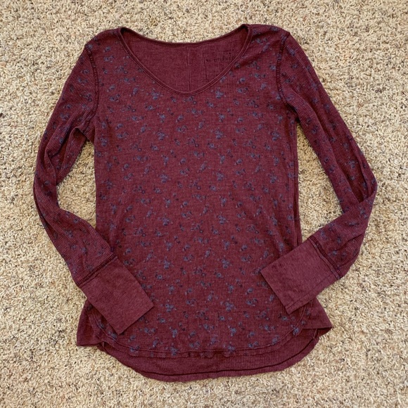 Free People waffle thermal Sz Small - Picture 2 of 7